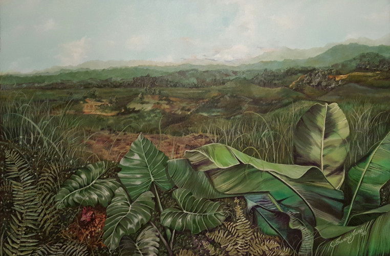 Obra de Arte Gallina Empollando